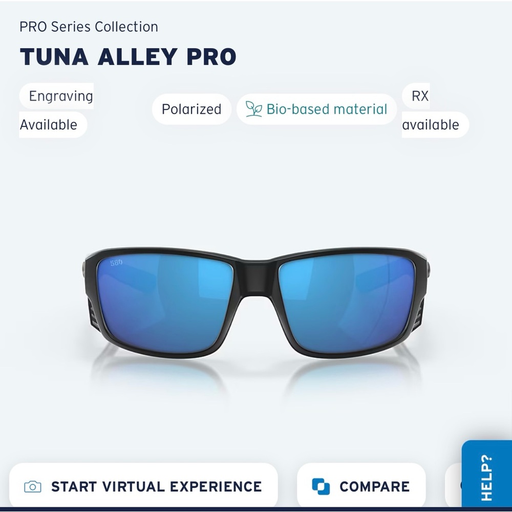 Costa Tuna Alley Pro Black Sunglasses